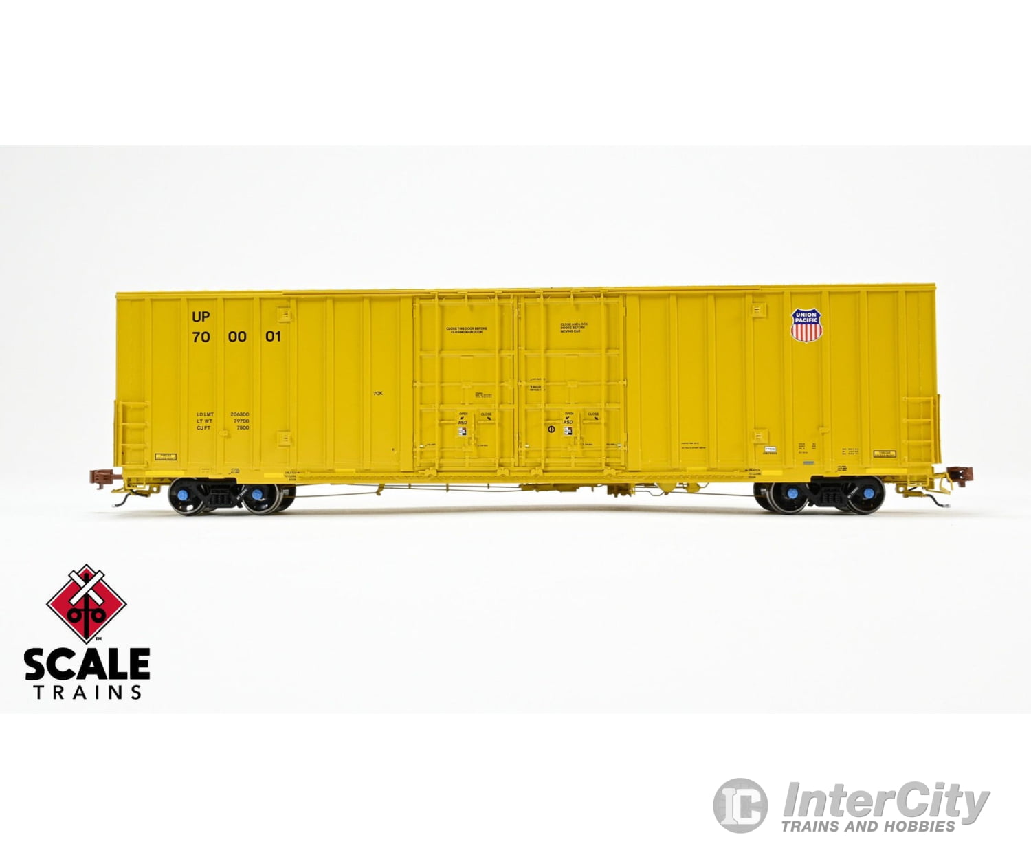 ScaleTrains SXT41022 Rivet Counter HO Scale Trinity 60’ 7500 8’ Double-Plug-Door High-Cube Boxcar Union