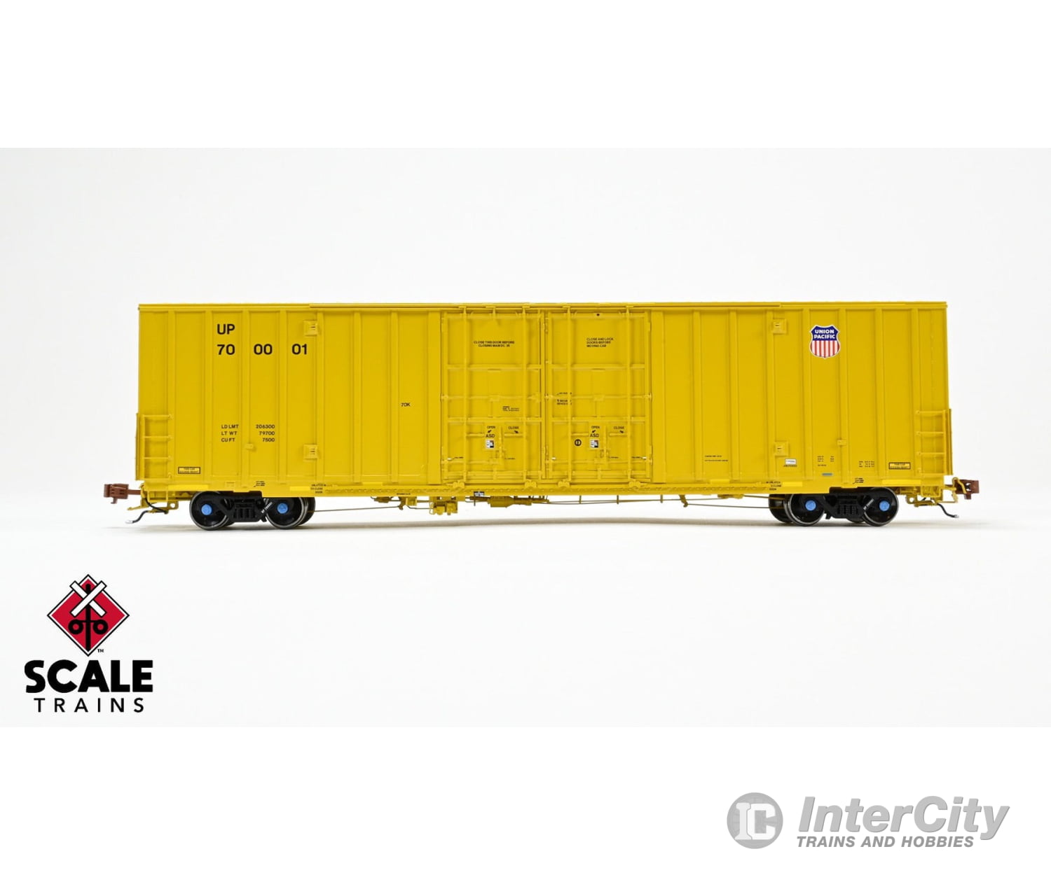 ScaleTrains SXT41023 Rivet Counter HO Scale Trinity 60’ 7500 8’ Double-Plug-Door High-Cube Boxcar Union
