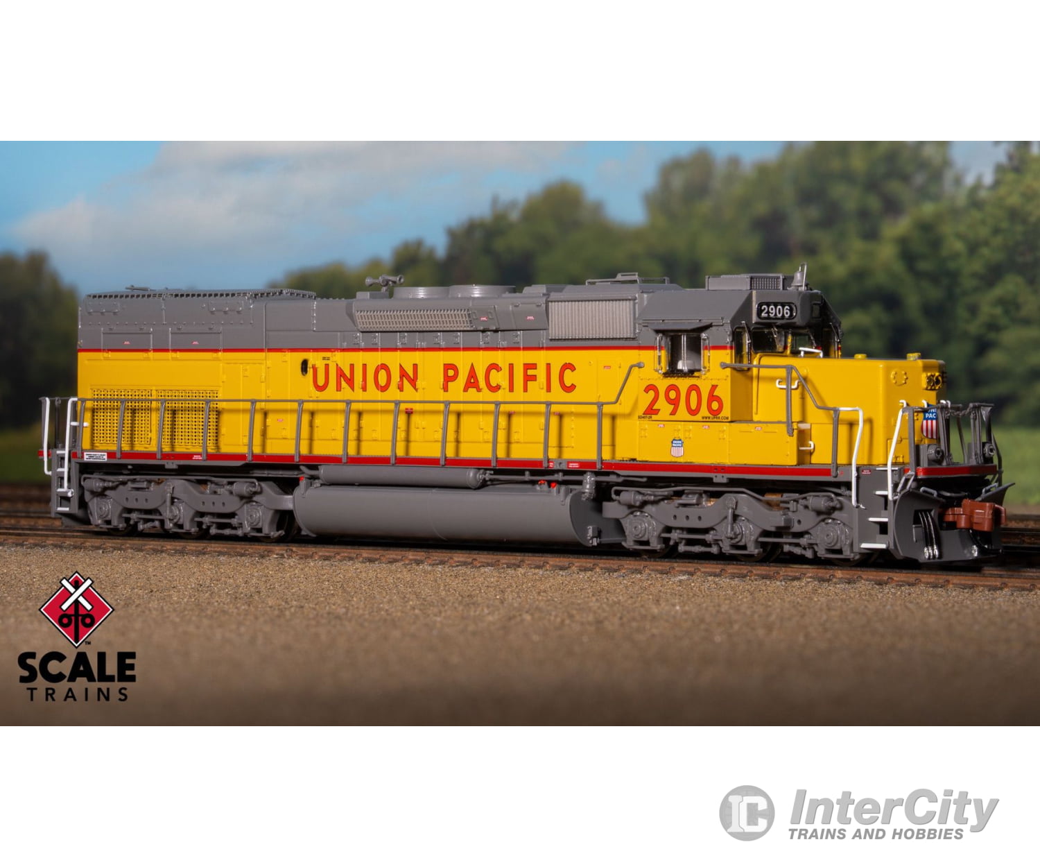 ScaleTrains SXT41054 Rivet Counter N Scale EMD SD40T-2 Union Pacific/116’’ Snoot Nose/Ditch Lights 2906 DCC & Sound