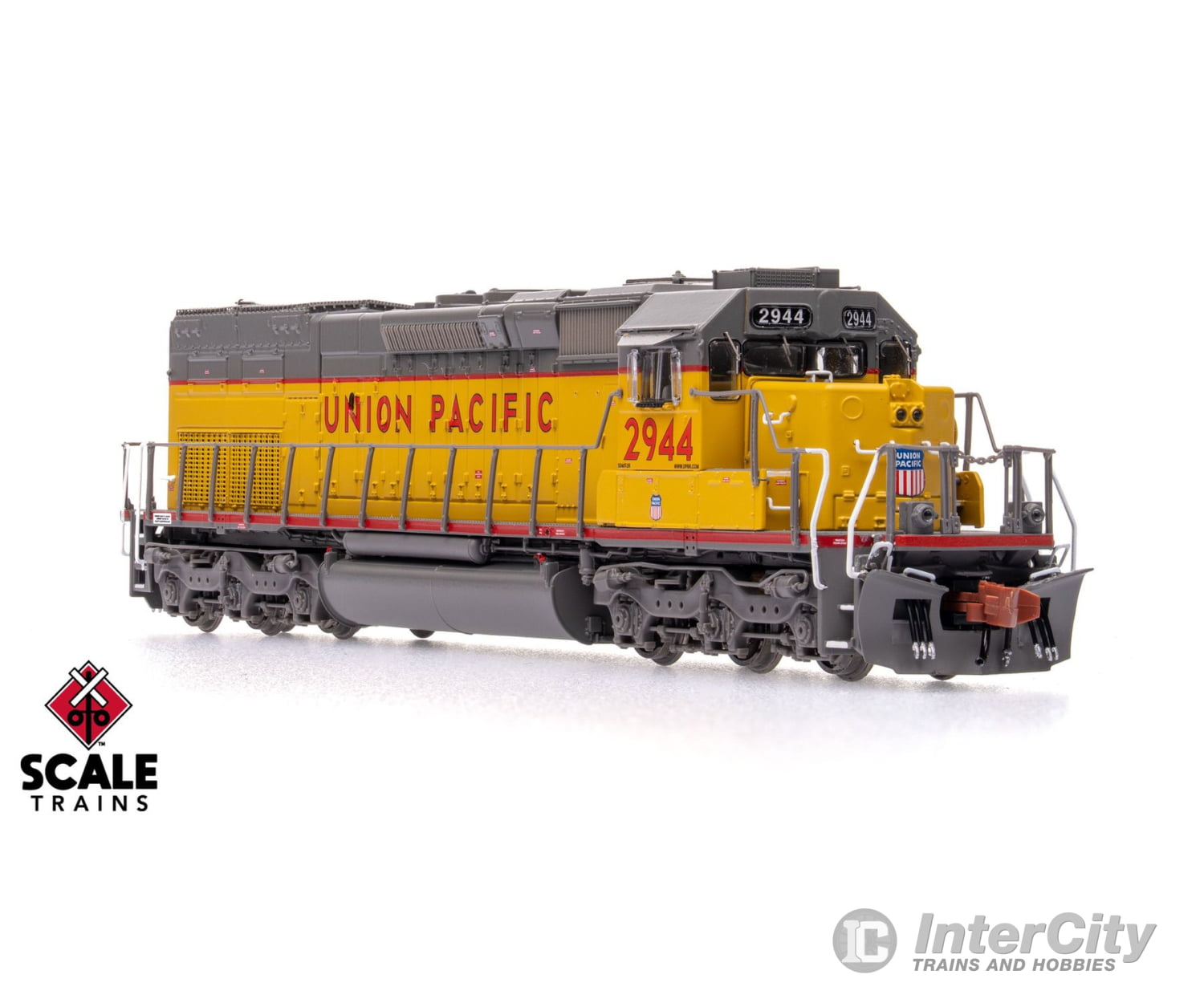ScaleTrains SXT41056 Rivet Counter N Scale EMD SD40T-2 Union Pacific/88’’ Nose/Ditch Lights 2944 DCC & Sound Equipped