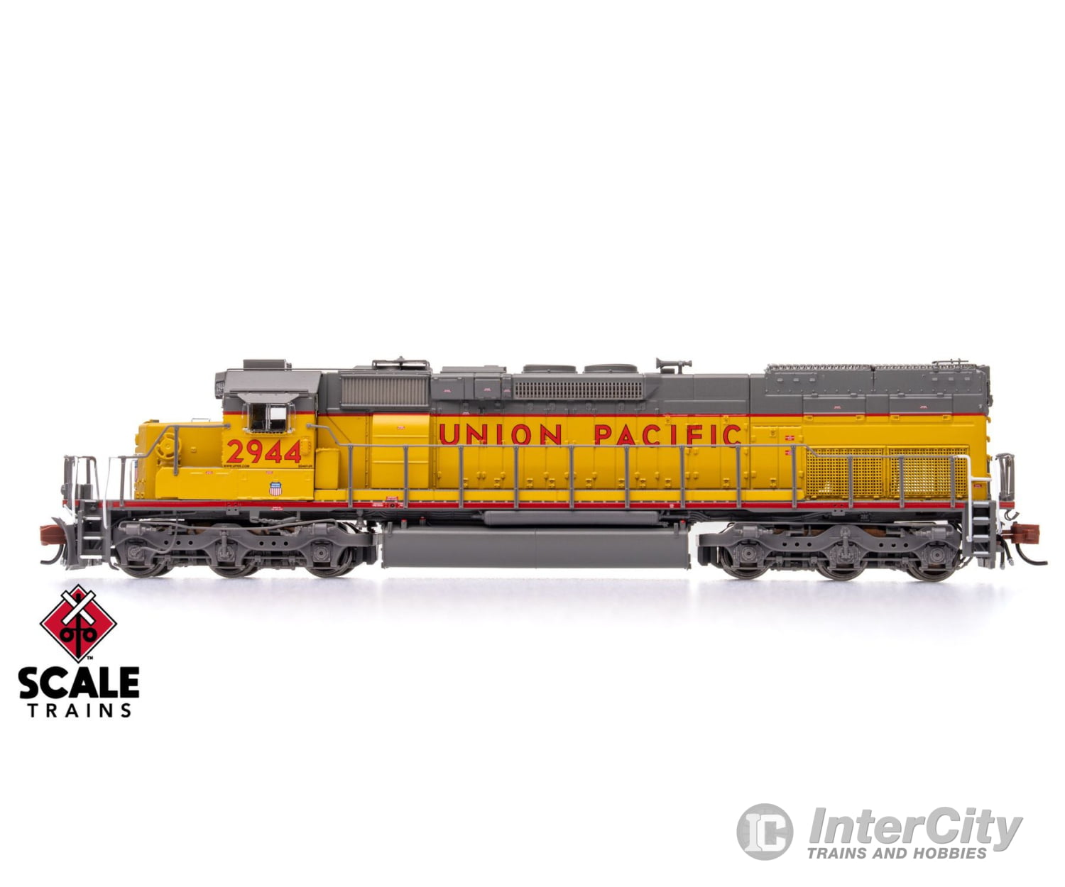 ScaleTrains SXT41056 Rivet Counter N Scale EMD SD40T-2 Union Pacific/88’’ Nose/Ditch Lights 2944 DCC & Sound Equipped