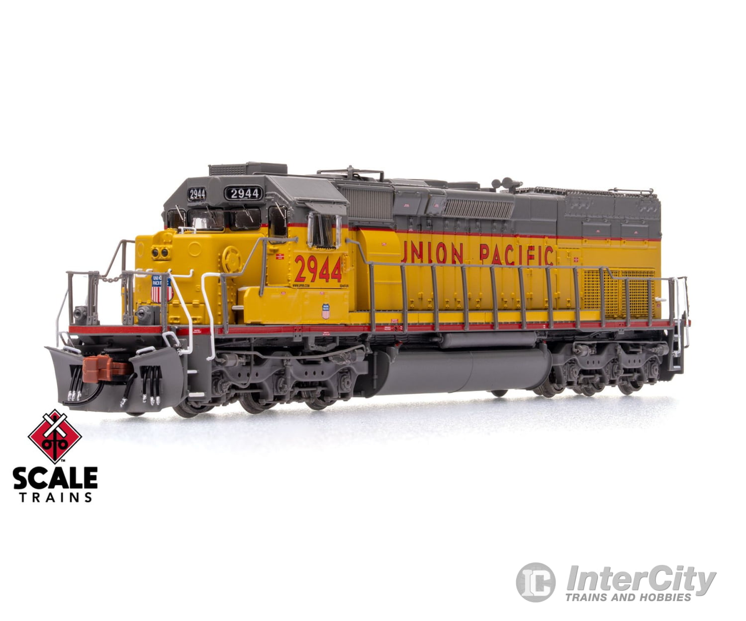 ScaleTrains SXT41056 Rivet Counter N Scale EMD SD40T-2 Union Pacific/88’’ Nose/Ditch Lights 2944 DCC & Sound Equipped