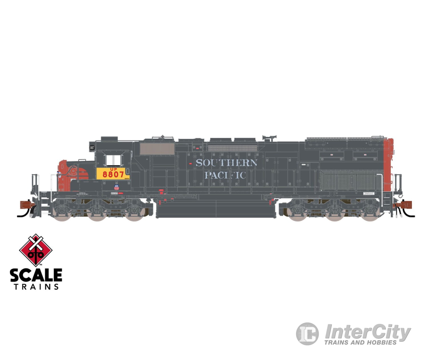 ScaleTrains SXT41060 Rivet Counter N Scale EMD SD40T-2 Union Pacific/ex-SP Roman Lettering Patch/Ditch Lights 8789 DCC