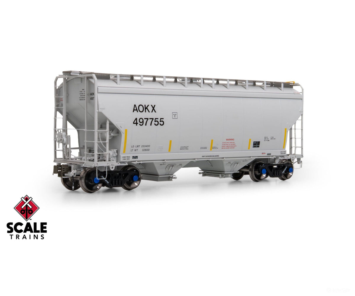 ScaleTrains SXT41089 Rivet Counter HO Scale Gunderson 3250 Covered Hopper Greenbrier Management Services/AOKX 497933