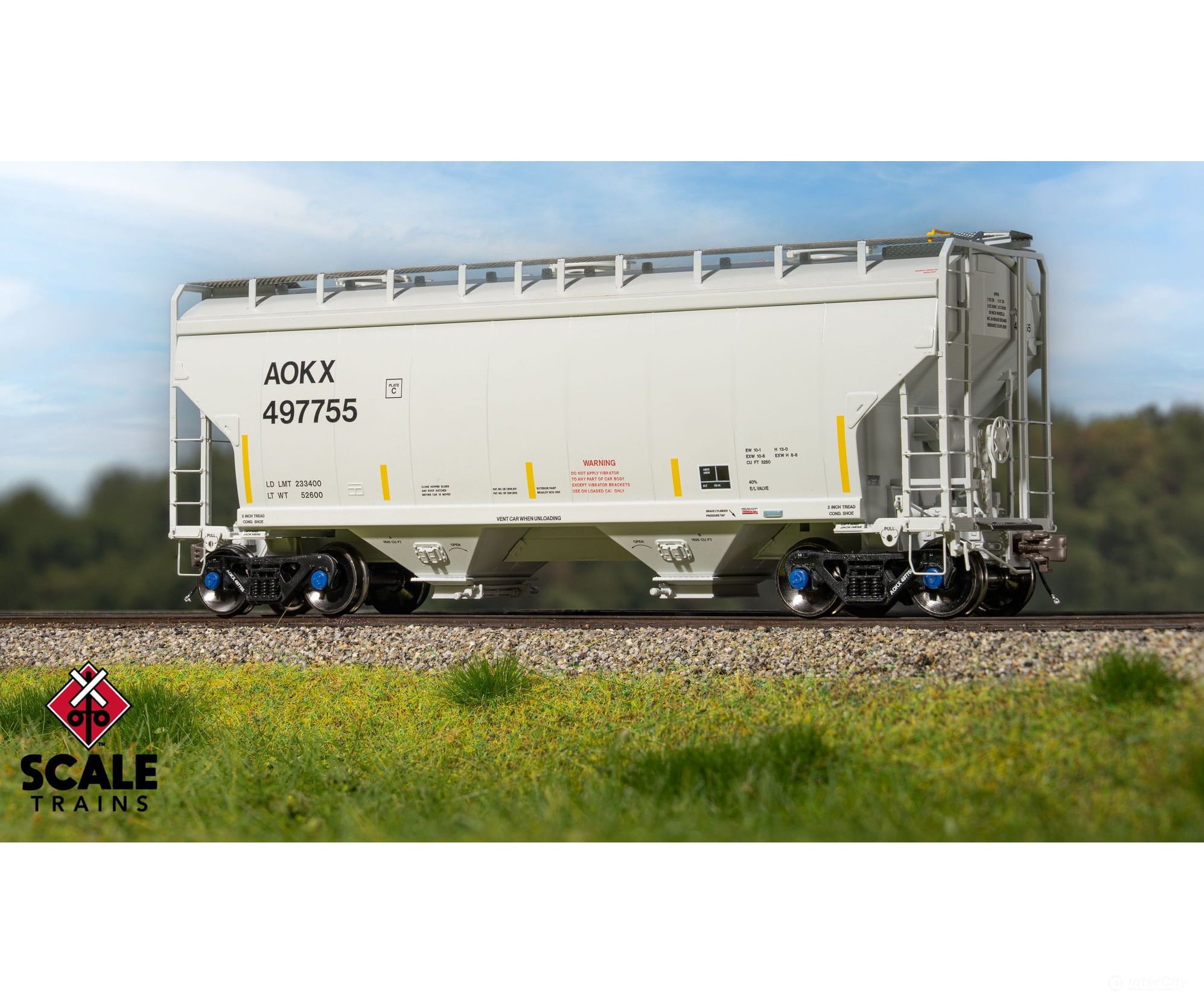 ScaleTrains SXT41089 Rivet Counter HO Scale Gunderson 3250 Covered Hopper Greenbrier Management Services/AOKX 497933