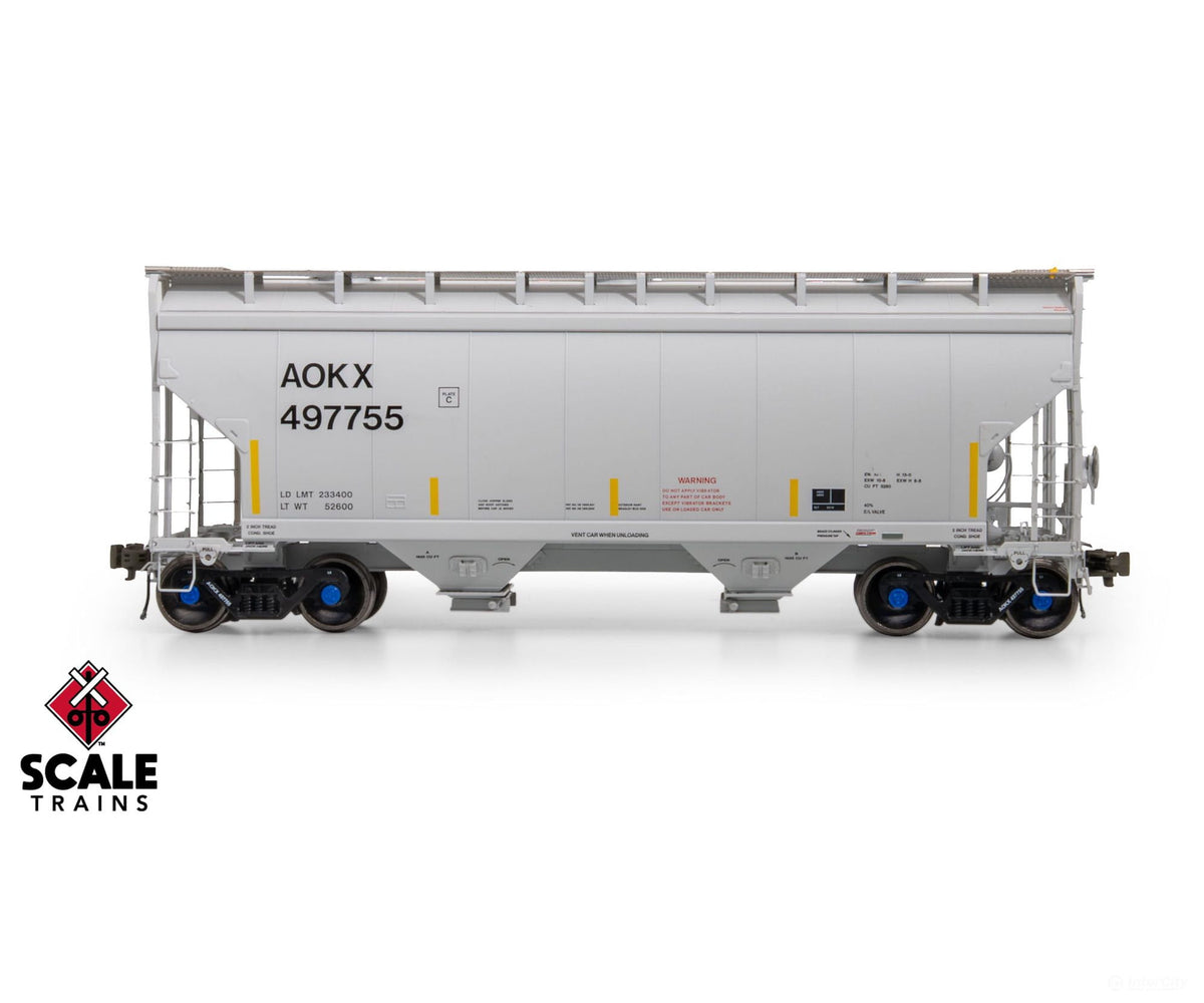 ScaleTrains SXT41089 Rivet Counter HO Scale Gunderson 3250 Covered Hopper Greenbrier Management Services/AOKX 497933