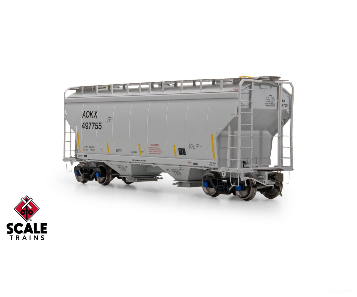 ScaleTrains SXT41089 Rivet Counter HO Scale Gunderson 3250 Covered Hopper Greenbrier Management Services/AOKX 497933
