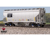 ScaleTrains SXT41095 Rivet Counter HO Scale Gunderson 3250 Covered Hopper CEMEX/ex-AOKX Black Patched/Low Profile