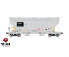 ScaleTrains SXT41095 Rivet Counter HO Scale Gunderson 3250 Covered Hopper CEMEX/ex-AOKX Black Patched/Low Profile