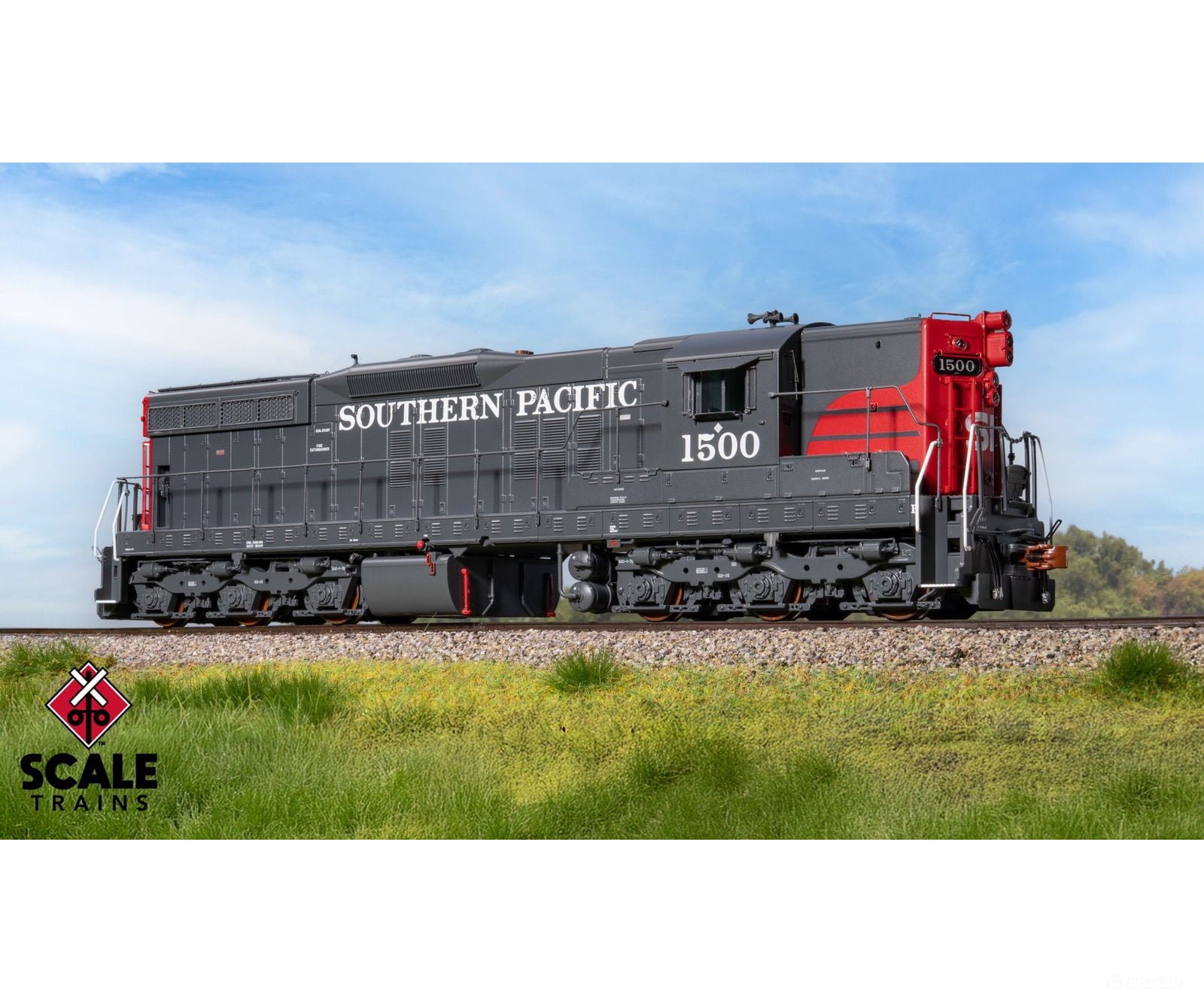 ScaleTrains SXT41192 Rivet Counter HO Scale EMD SD7R Southern Pacific/Bloody Nose 1518 DCC & Sound Equipped