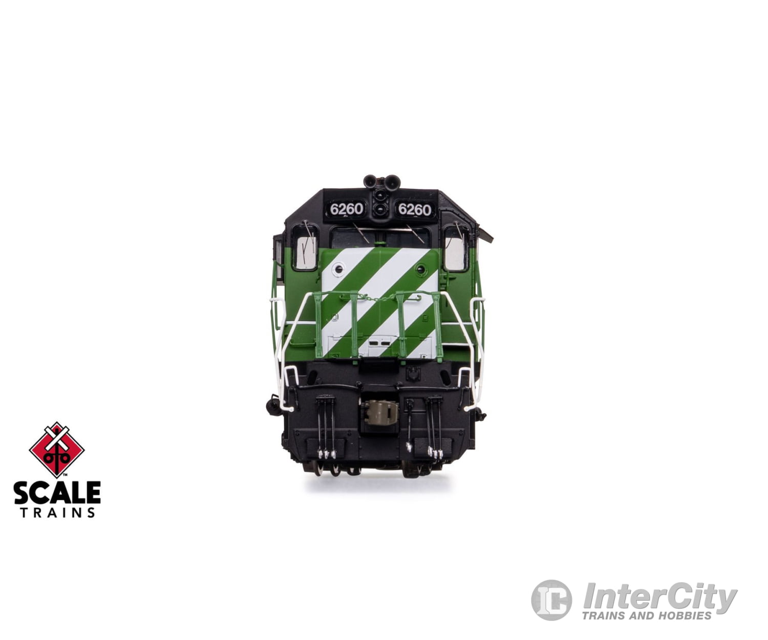 ScaleTrains SXT41226 Rivet Counter HO Scale EMD SD38-2 w/Dynamic Brakes Burlington Northern 6260 DCC & Sound Equipped