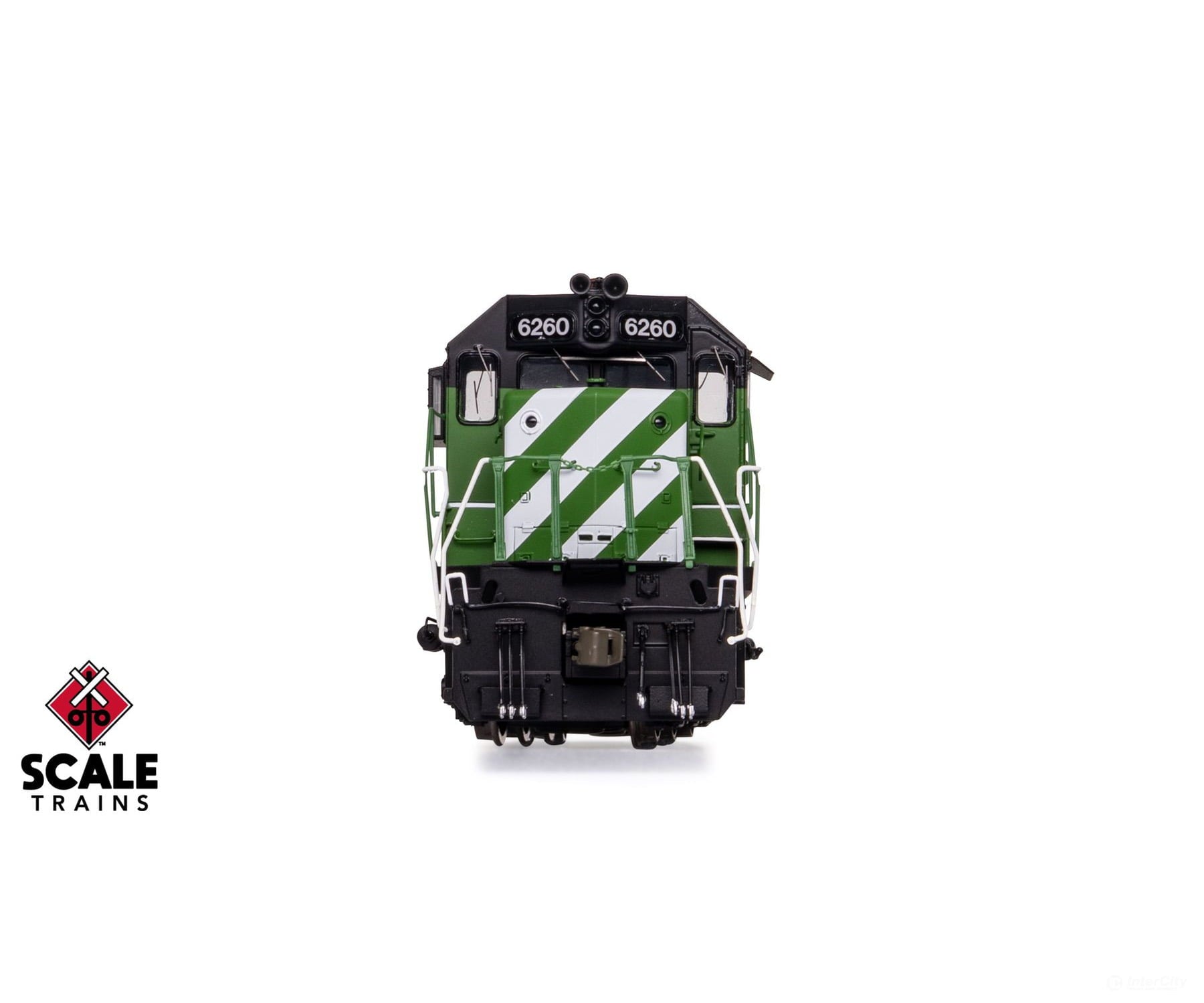 ScaleTrains SXT41228 Rivet Counter HO Scale EMD SD38-2 w/Dynamic Brakes Burlington Northern 6261 DCC & Sound Equipped