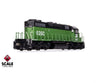 ScaleTrains SXT41228 Rivet Counter HO Scale EMD SD38-2 w/Dynamic Brakes Burlington Northern 6261 DCC & Sound Equipped