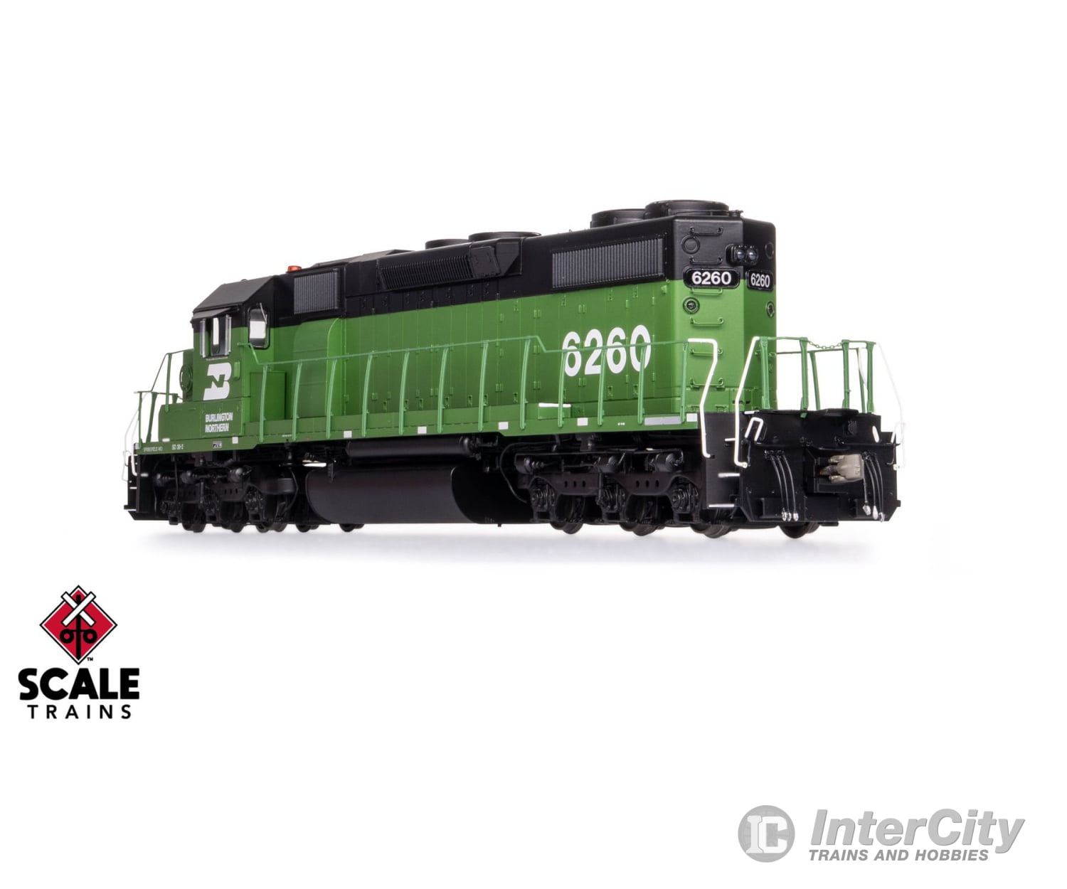 ScaleTrains SXT41228 Rivet Counter HO Scale EMD SD38-2 w/Dynamic Brakes Burlington Northern 6261 DCC & Sound Equipped