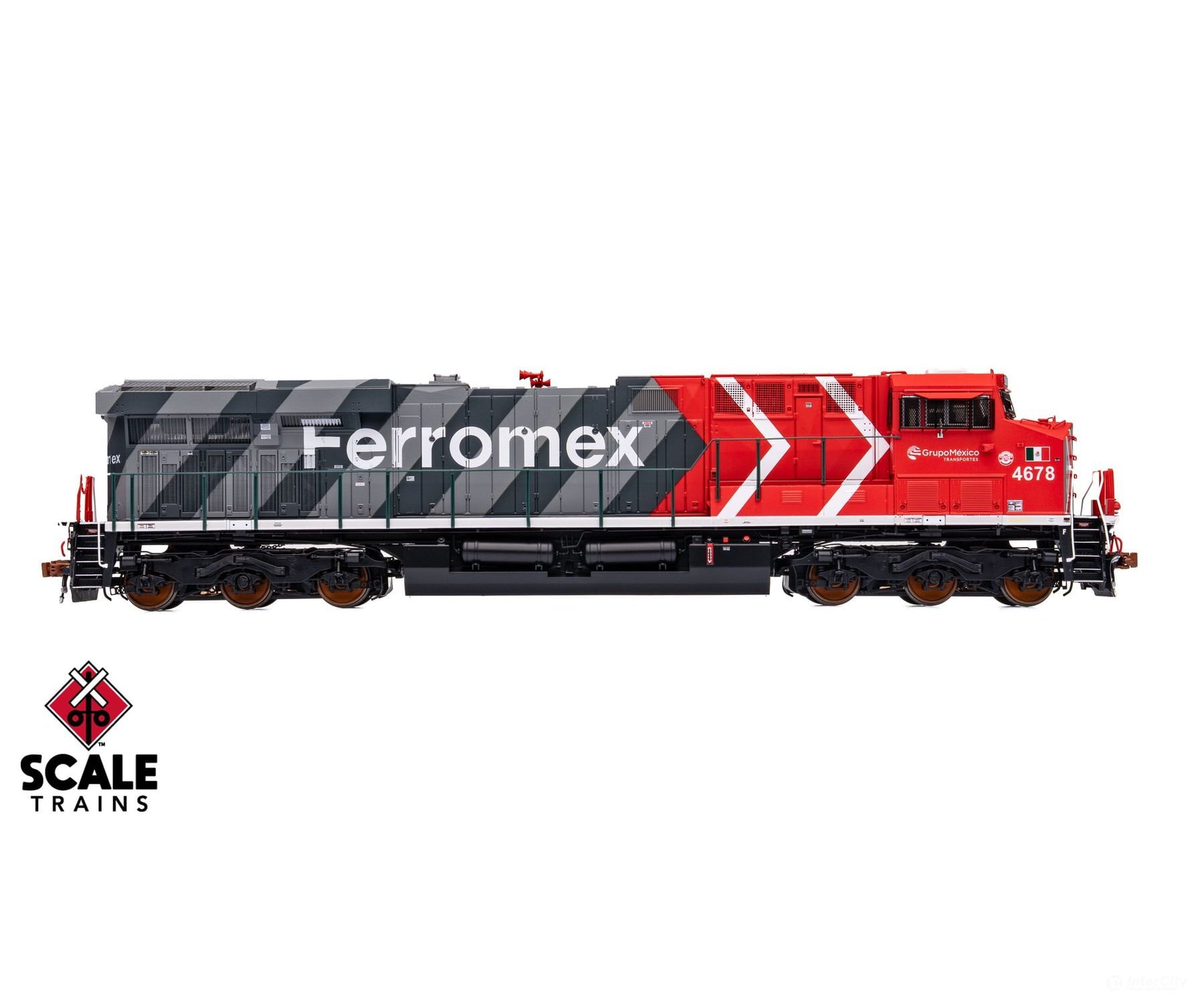 ScaleTrains SXT41445 Rivet Counter HO Scale GE ES44AC Ferromex/Zebra 4678 DCC & Sound Equipped Locomotives