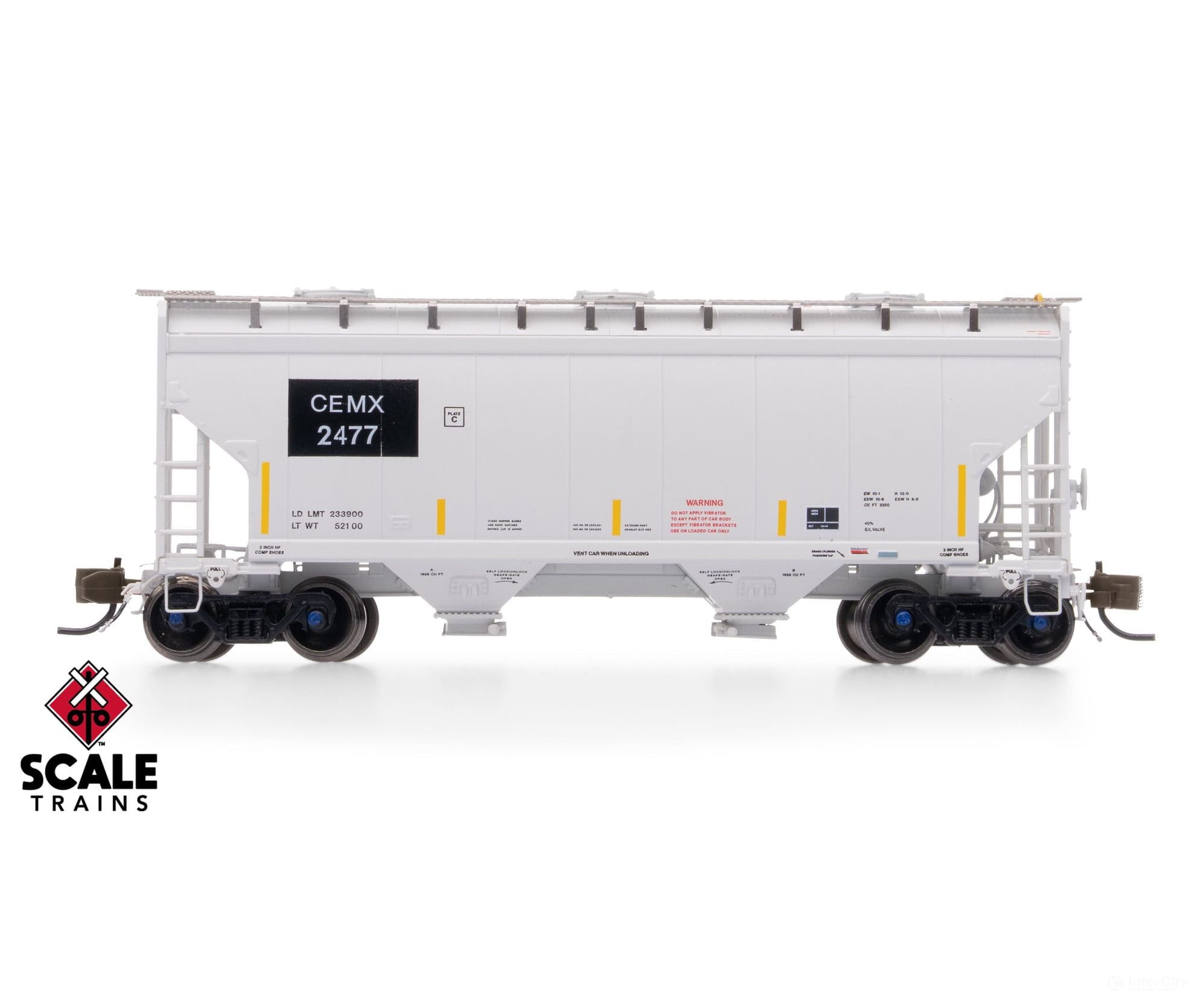 ScaleTrains SXT41467 Rivet Counter N Scale Gunderson 3250 Covered Hopper CEMEX/ex-AOKX Black PatchedAutoLOK II Outlet