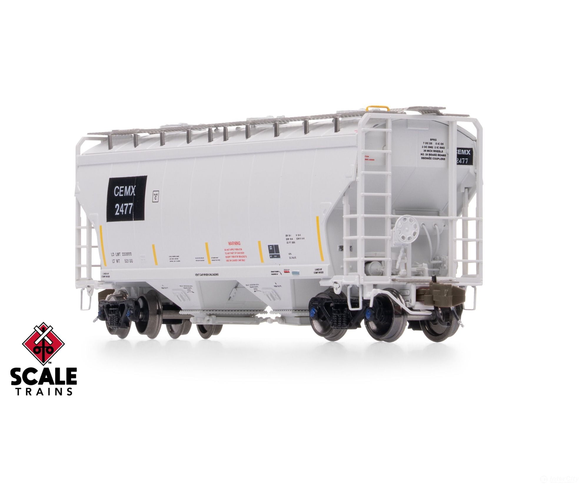 ScaleTrains SXT41467 Rivet Counter N Scale Gunderson 3250 Covered Hopper CEMEX/ex-AOKX Black PatchedAutoLOK II Outlet