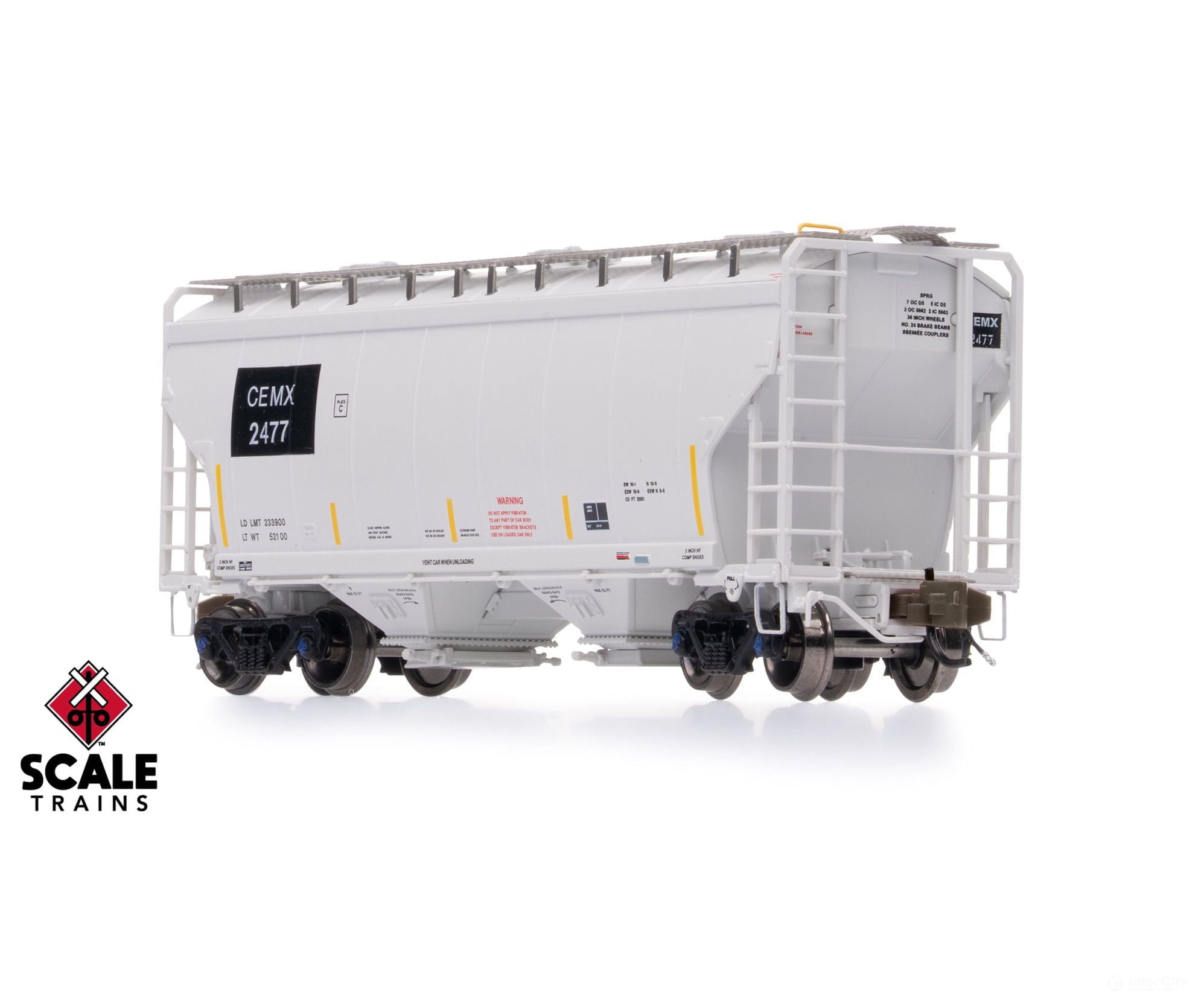 ScaleTrains SXT41467 Rivet Counter N Scale Gunderson 3250 Covered Hopper CEMEX/ex-AOKX Black PatchedAutoLOK II Outlet