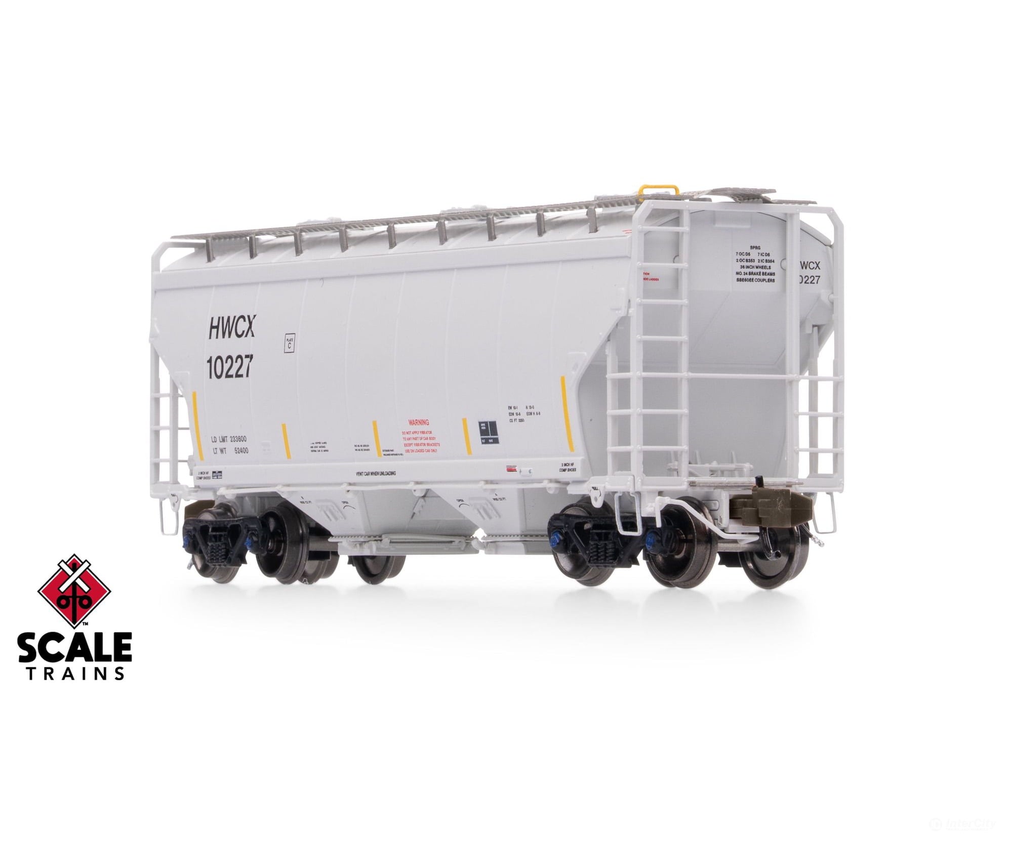 ScaleTrains SXT41489 Rivet Counter N Scale Gunderson 3250 Covered Hopper Halliburton/HWCX 10272 - Freight Cars