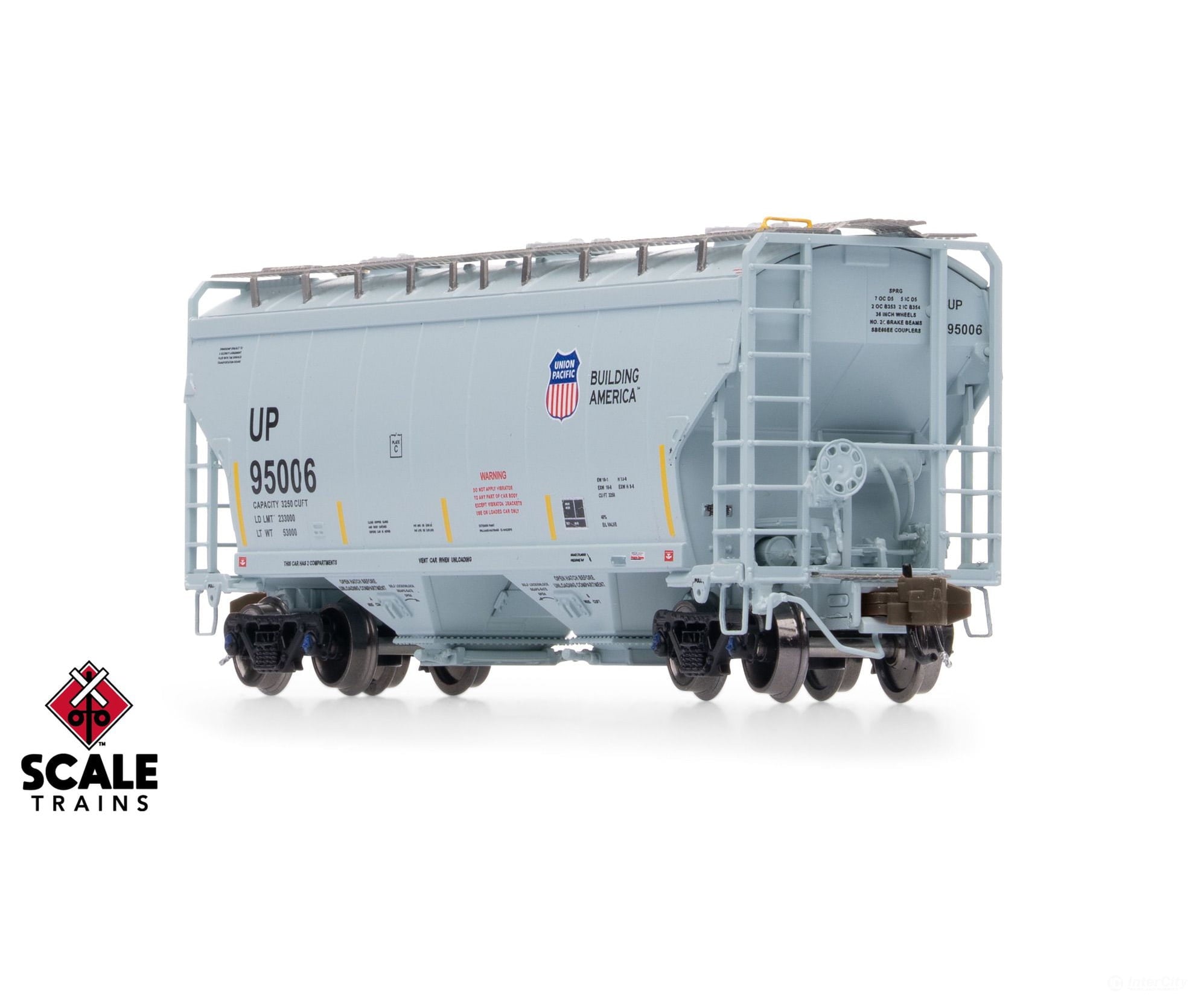 ScaleTrains SXT41497 Rivet Counter N Scale Gunderson 3250 Covered Hopper Union Pacific/UP 95006 - Freight Cars