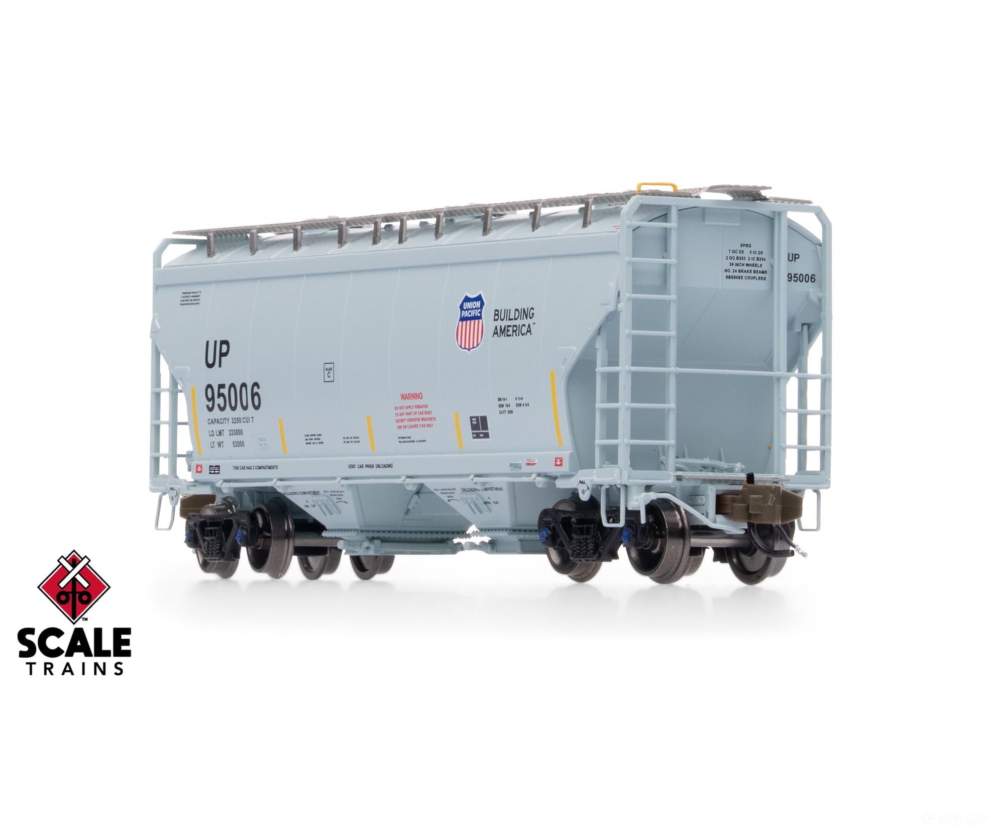 ScaleTrains SXT41498 Rivet Counter N Scale Gunderson 3250 Covered Hopper Union Pacific/UP 95028 - Freight Cars