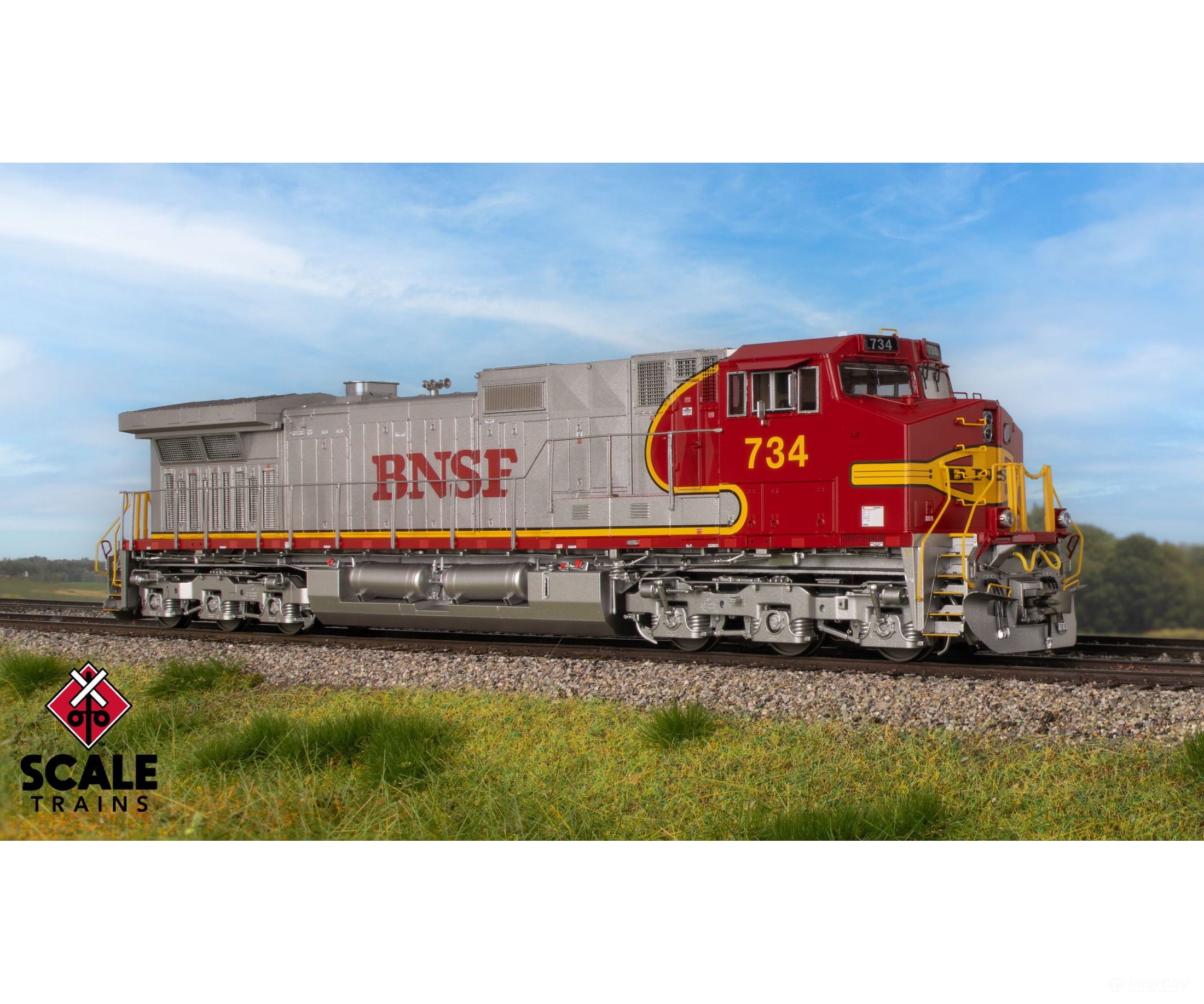 ScaleTrains SXT41542 Rivet Counter HO Scale GE DASH 9-44CW BNSF/Warbonnet/BNSF Nose Lettering 797 DC/DCC Ready