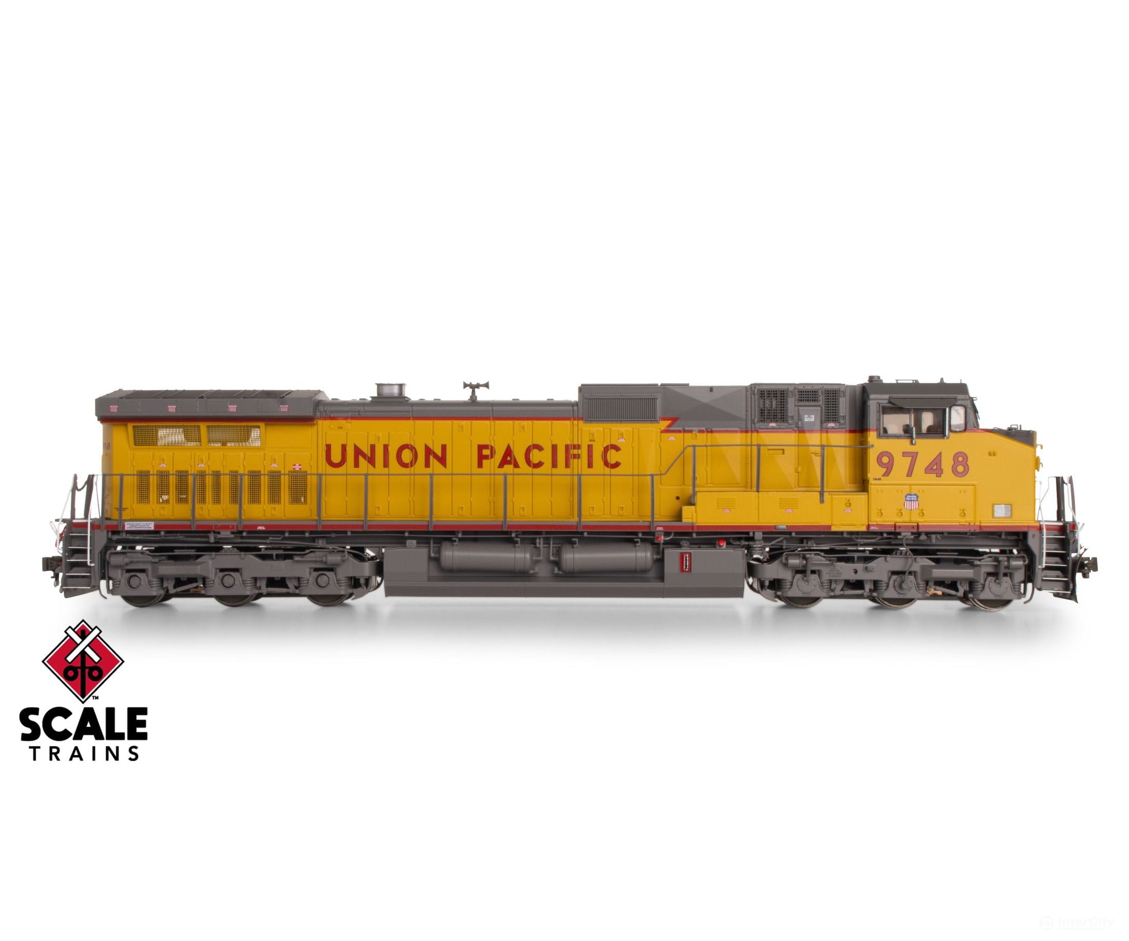 ScaleTrains SXT41585 Rivet Counter HO Scale GE DASH 9-44CW Union Pacific/Winged Nose Logo/Red Sill Stripe 9748 DCC &