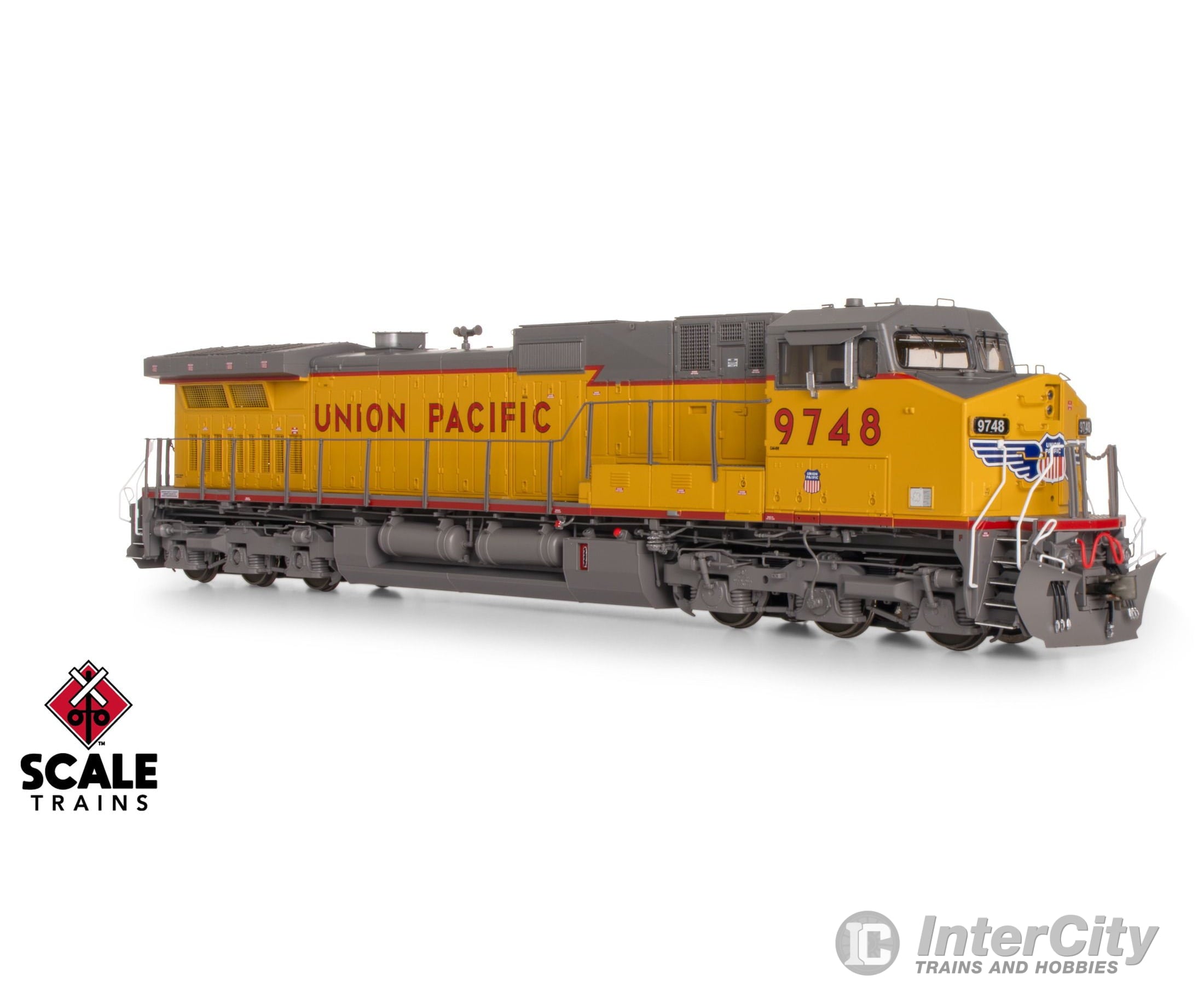 ScaleTrains SXT41585 Rivet Counter HO Scale GE DASH 9-44CW Union Pacific/Winged Nose Logo/Red Sill Stripe 9748 DCC &