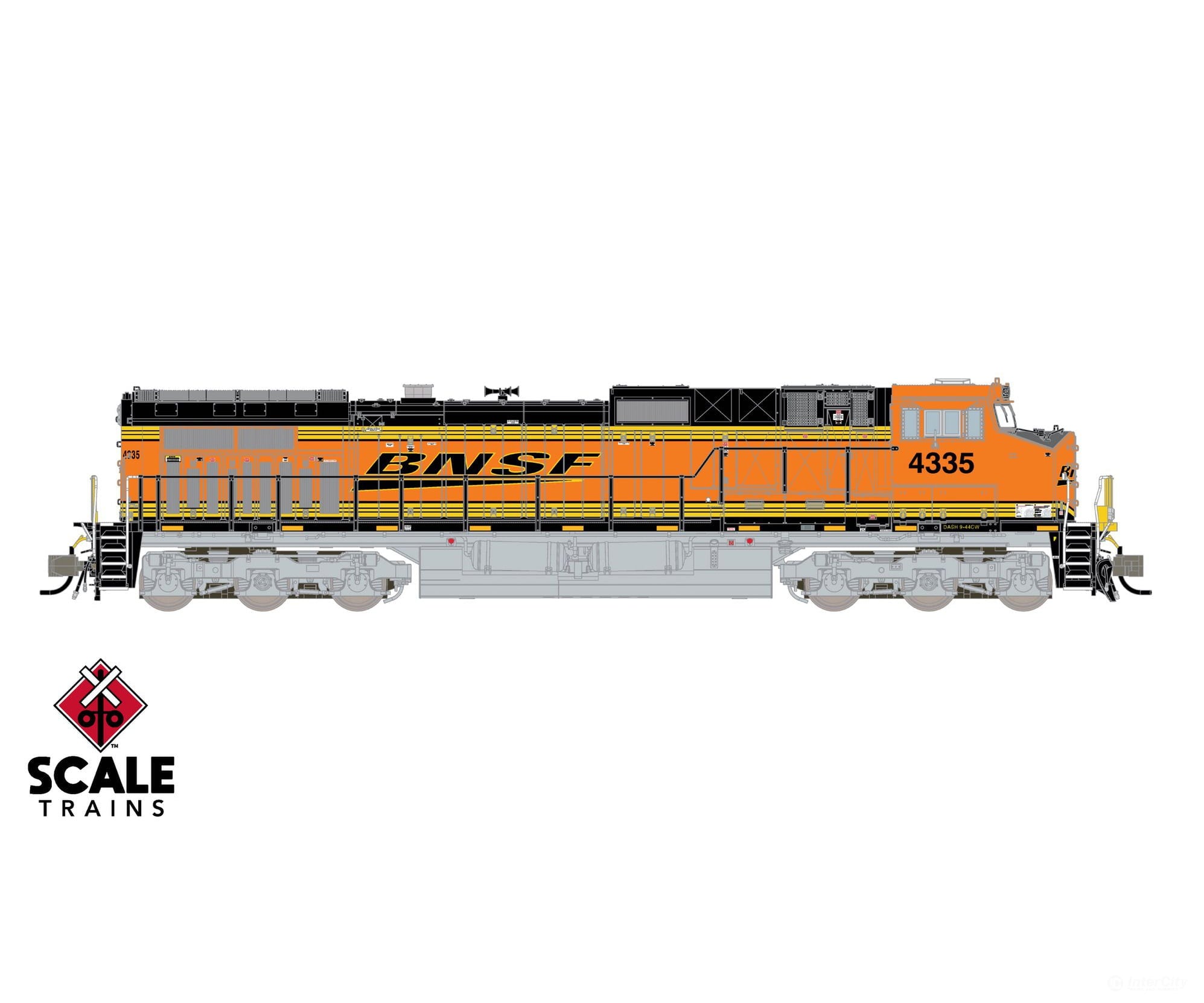 ScaleTrains SXT41691 Rivet Counter N Scale GE DASH 9-44CW BNSF/Heritage III 4335 DCC & Sound Equipped - Locomotives