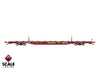 ScaleTrains SXT41742 Rivet Counter HO Scale BSC F68BH Finger Rack Flatcar Trailer Train/Oxide Red/As Delivered/TTJX