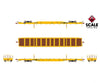 ScaleTrains SXT41745 Rivet Counter HO Scale BSC F68BH Finger Rack Flatcar TTX/Yellow Full Repaint/1991 Speed Logo 80407