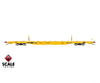ScaleTrains SXT41745 Rivet Counter HO Scale BSC F68BH Finger Rack Flatcar TTX/Yellow Full Repaint/1991 Speed Logo 80407