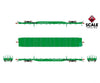 ScaleTrains SXT41762 Rivet Counter HypoTypical HO Scale BSC F68BH Finger Rack Flatcar Burlington Northern/Green 640073
