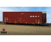 ScaleTrains SXT41789 Rivet Counter N Scale Trinity 60’ 7500 12’ Plug-Door High-Cube Boxcar BNSF/Wedge/Conspicuity