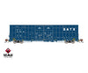ScaleTrains SXT41796 Rivet Counter N Scale Trinity 60’ 7500 8’ Double-Plug-Door High-Cube Boxcar GATX/English & Spanish