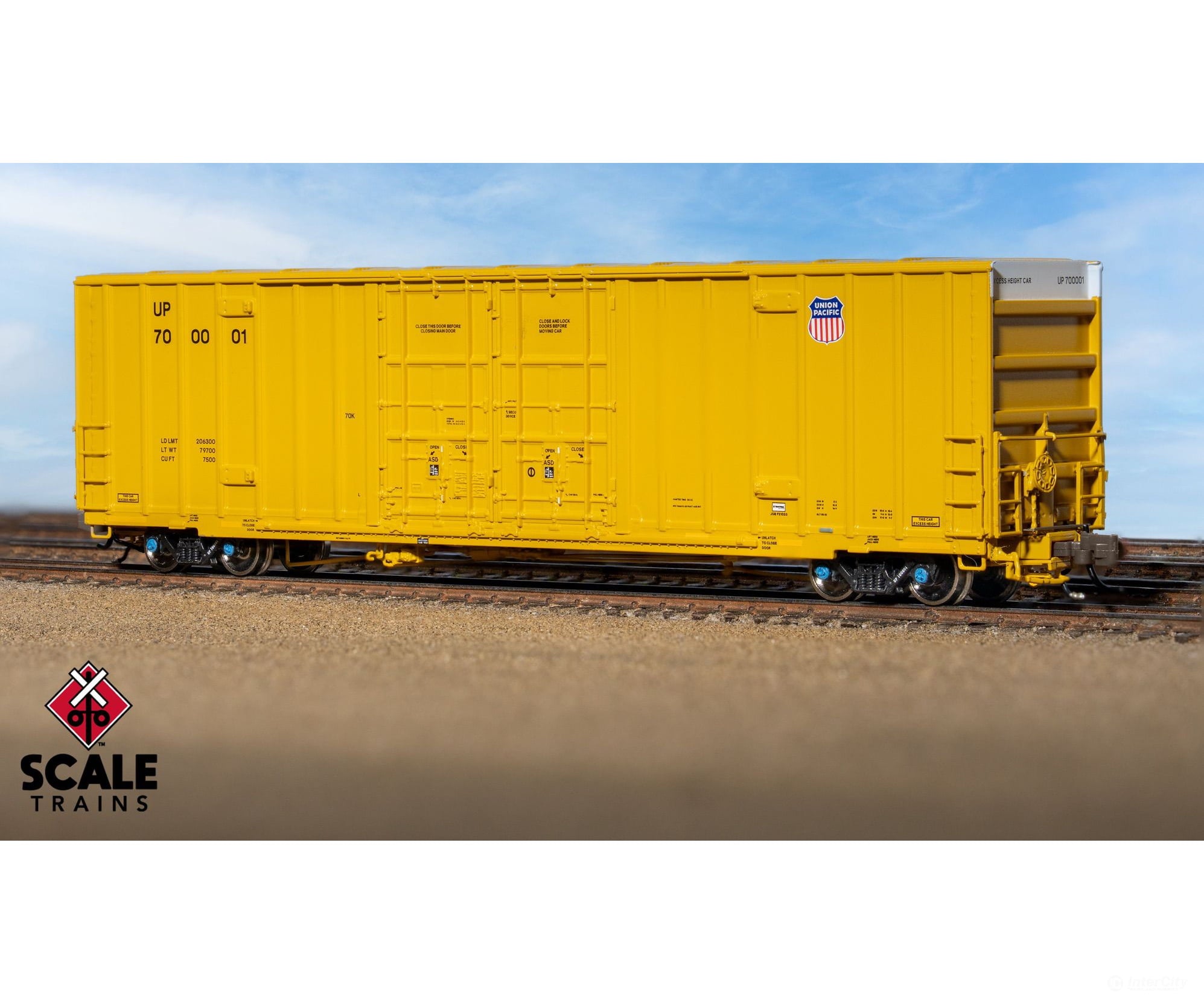 ScaleTrains SXT41814 Rivet Counter N Scale Trinity 60’ 7500 8’ Double-Plug-Door High-Cube Boxcar Union