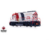 ScaleTrains SXT42005 Rivet Counter N Scale EMD GP40 Phase IIc Western Pacific/Bicentennial 1776 DCC & Sound Equipped