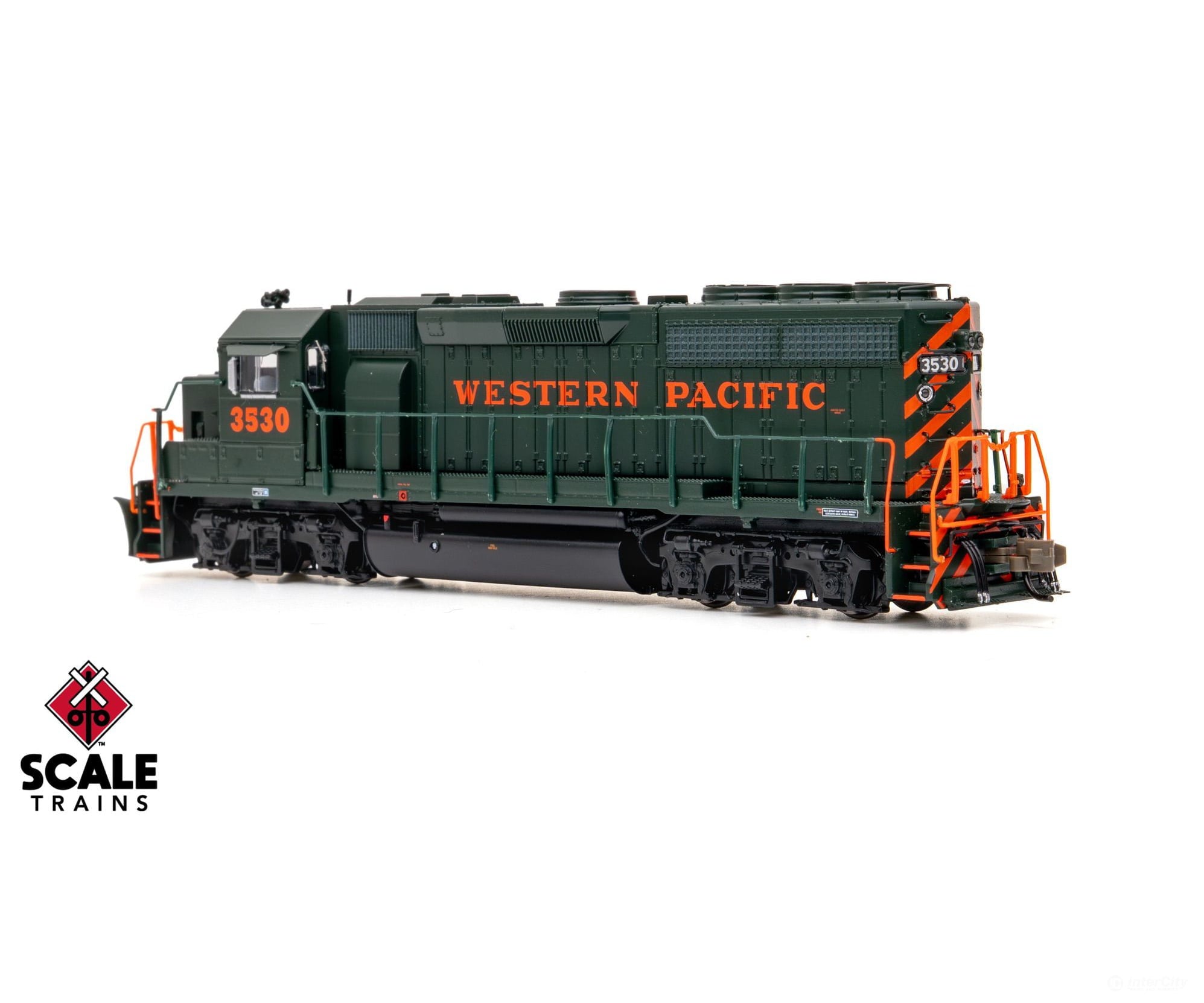 ScaleTrains SXT42011 Rivet Counter N Scale EMD GP40 Phase IIc Western Pacific/Perlman Green/Without Front Pilot Stripes