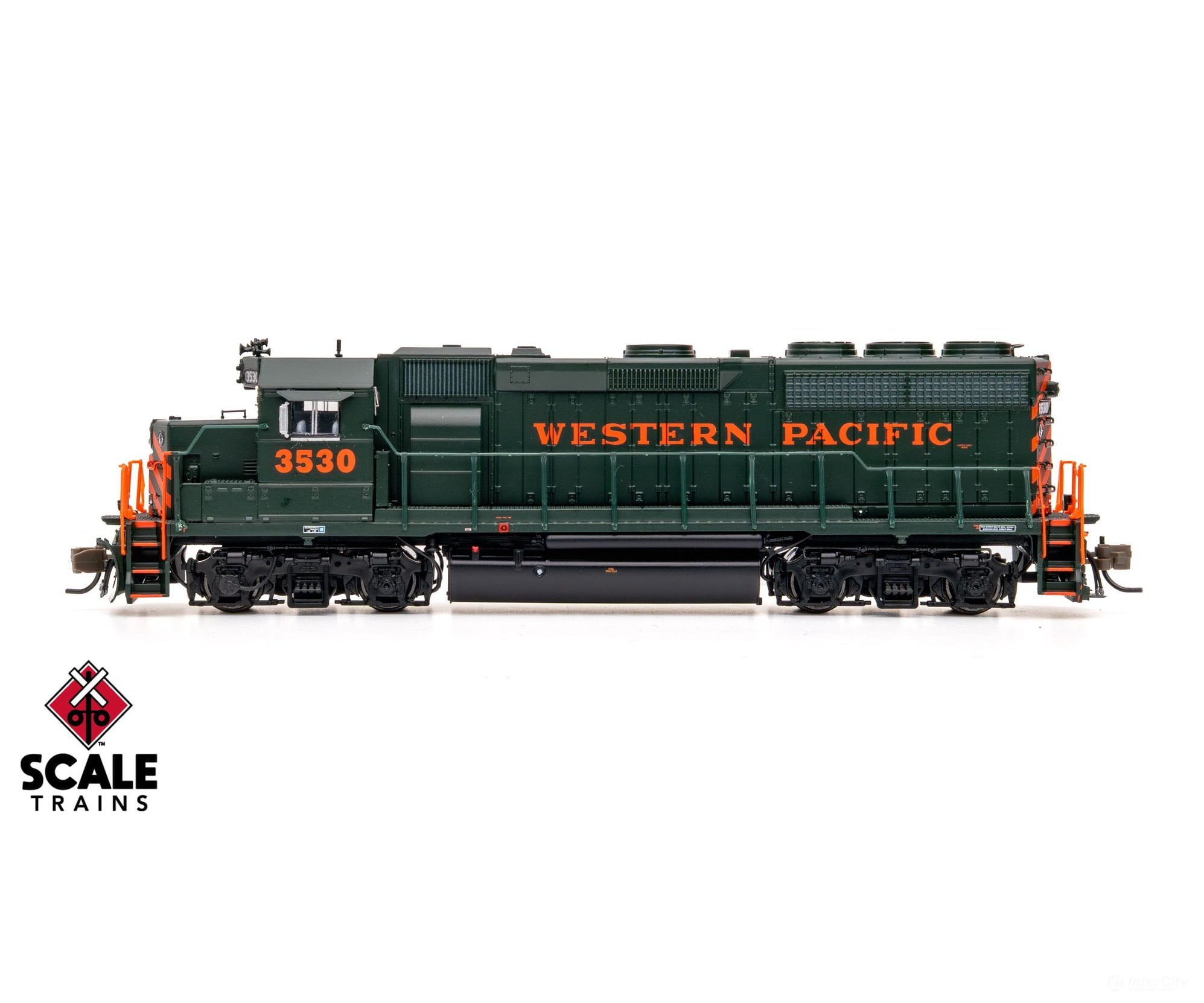 ScaleTrains SXT42011 Rivet Counter N Scale EMD GP40 Phase IIc Western Pacific/Perlman Green/Without Front Pilot Stripes