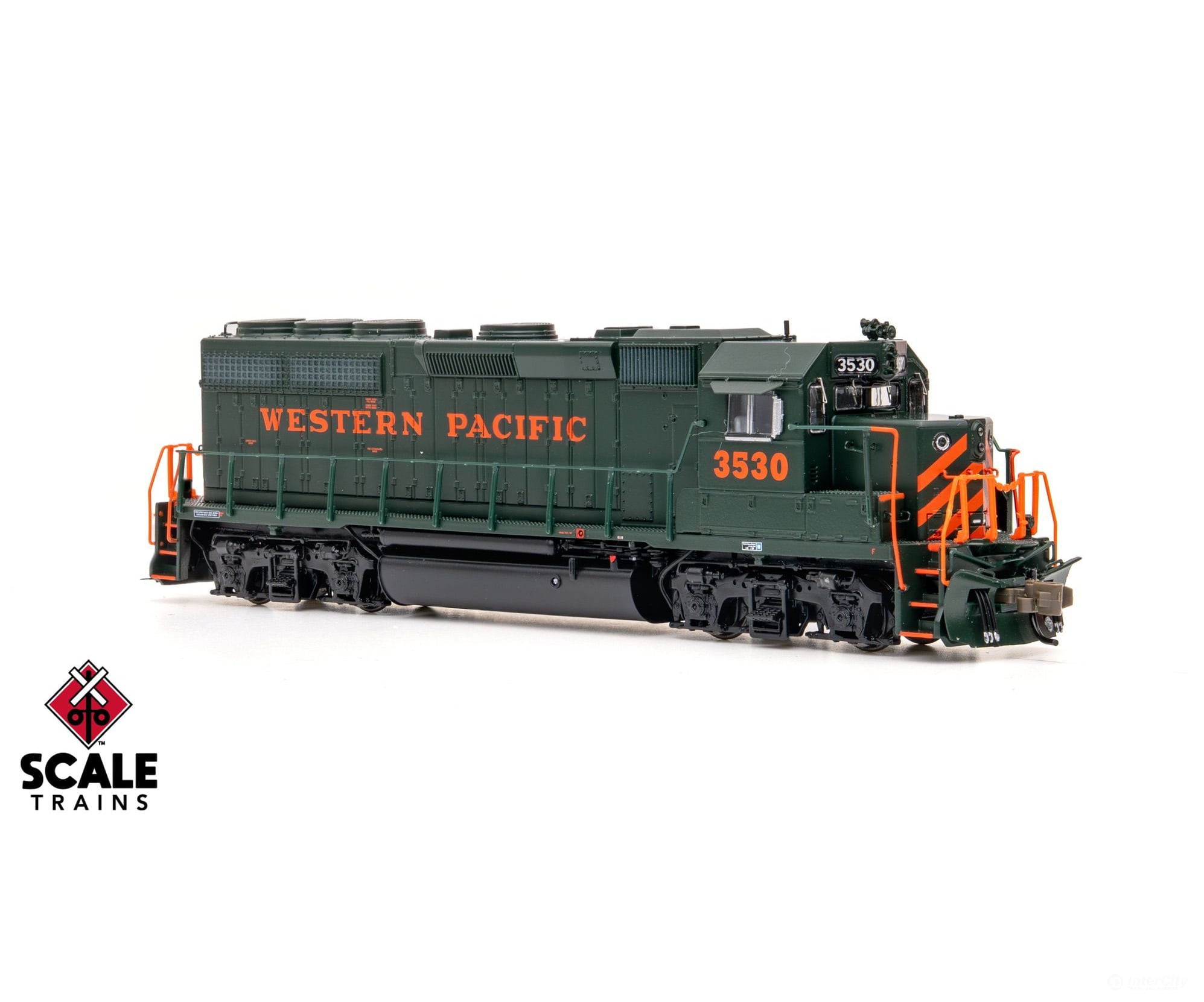 ScaleTrains SXT42012 Rivet Counter N Scale EMD GP40 Phase IIc Western Pacific/Perlman Green/Without Front Pilot Stripes