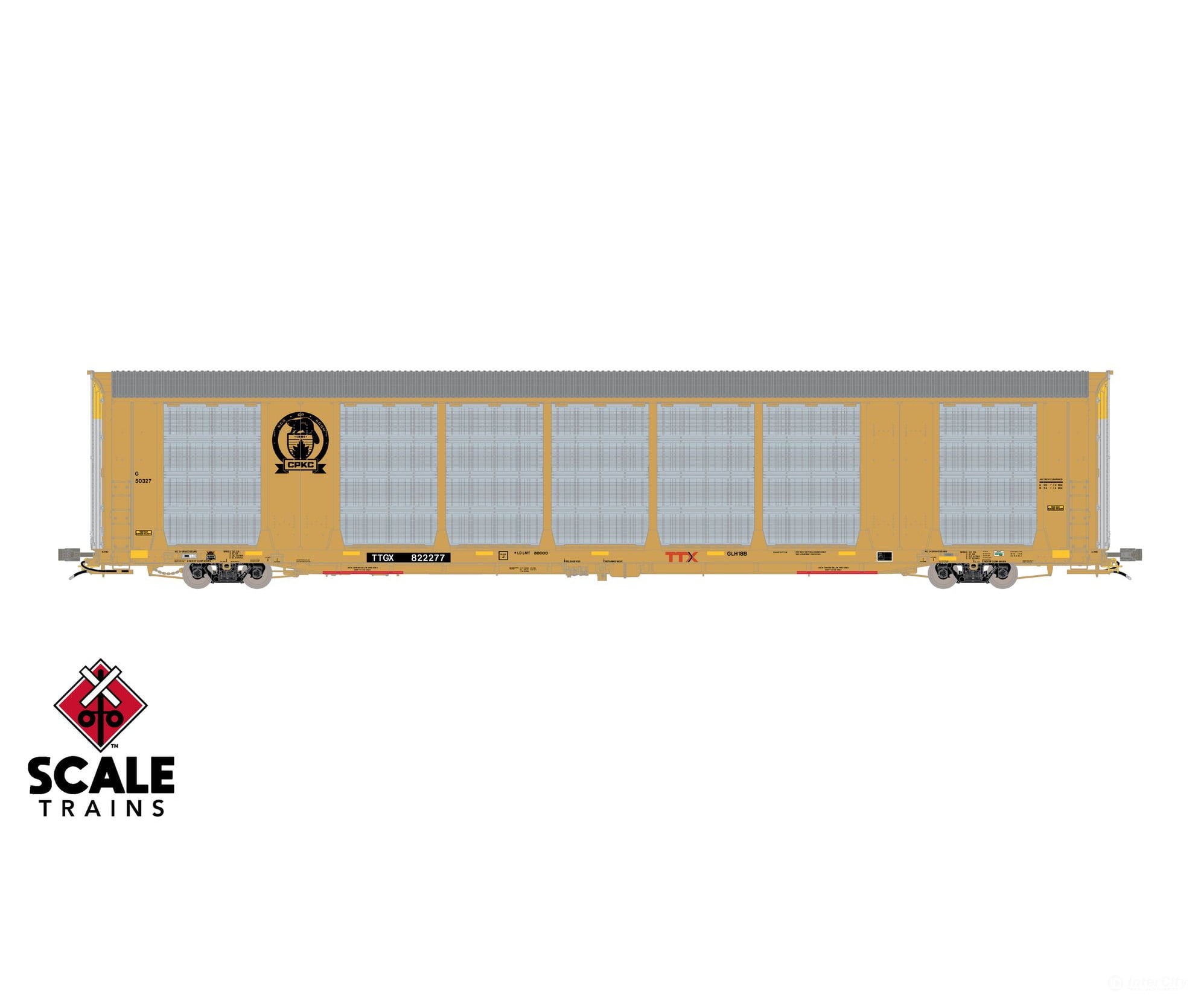 ScaleTrains SXT42028 Rivet Counter HO Scale Gunderson Multi-Max Autorack CPKC/Beaver/TTGX 822587 - Freight Cars