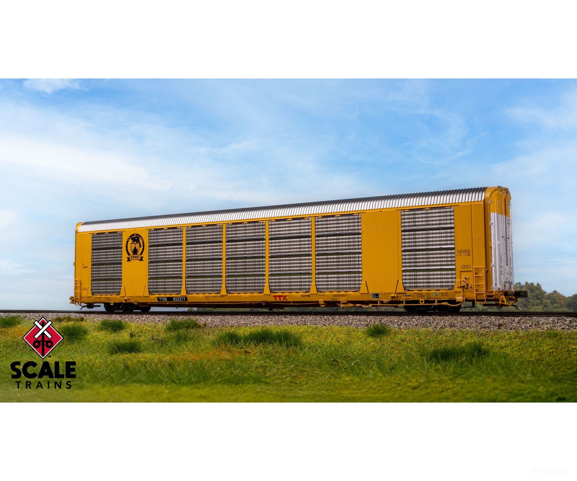 ScaleTrains SXT42028 Rivet Counter HO Scale Gunderson Multi-Max Autorack CPKC/Beaver/TTGX 822587 - Freight Cars