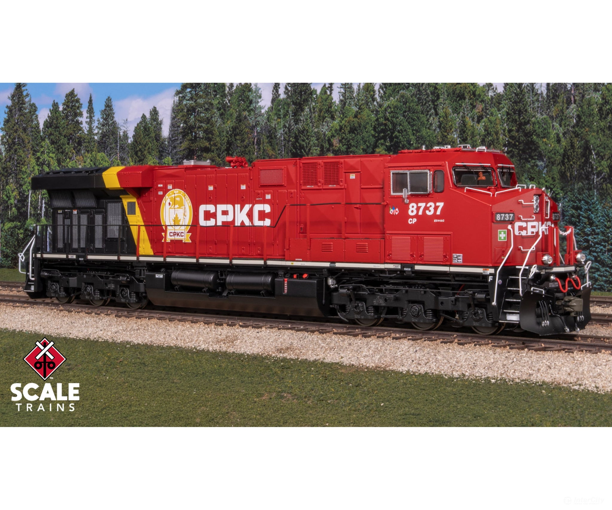 ScaleTrains SXT42101 Rivet Counter HO Scale GE ES44AC CPKC 8737 DC/DCC Ready - Locomotives
