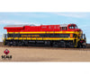 ScaleTrains SXT42527 Rivet Counter N Scale GE ET44AC Kansas City Southern/Belle 5016 DC/DCC Ready - Locomotives