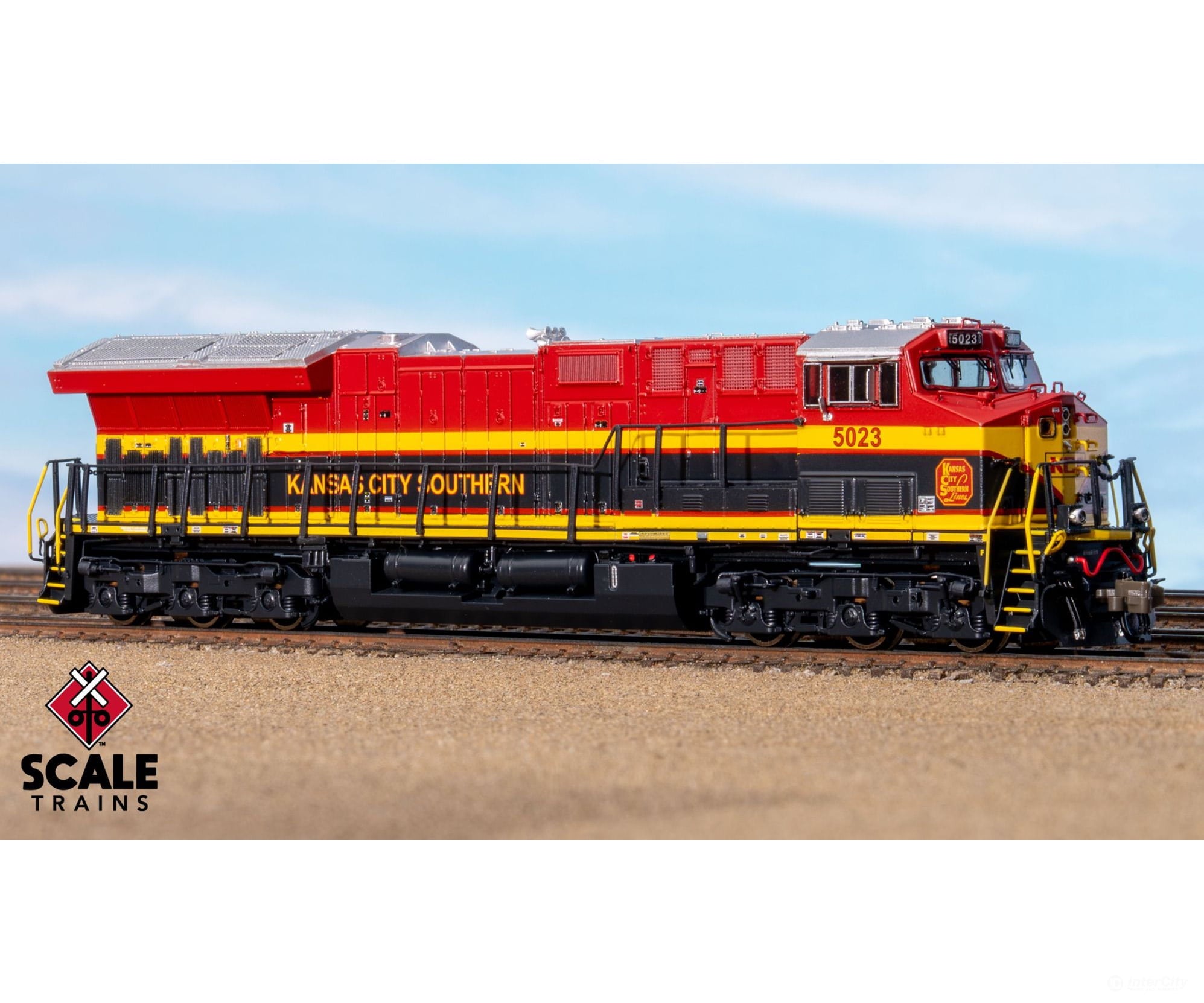 ScaleTrains SXT42527 Rivet Counter N Scale GE ET44AC Kansas City Southern/Belle 5016 DC/DCC Ready - Locomotives