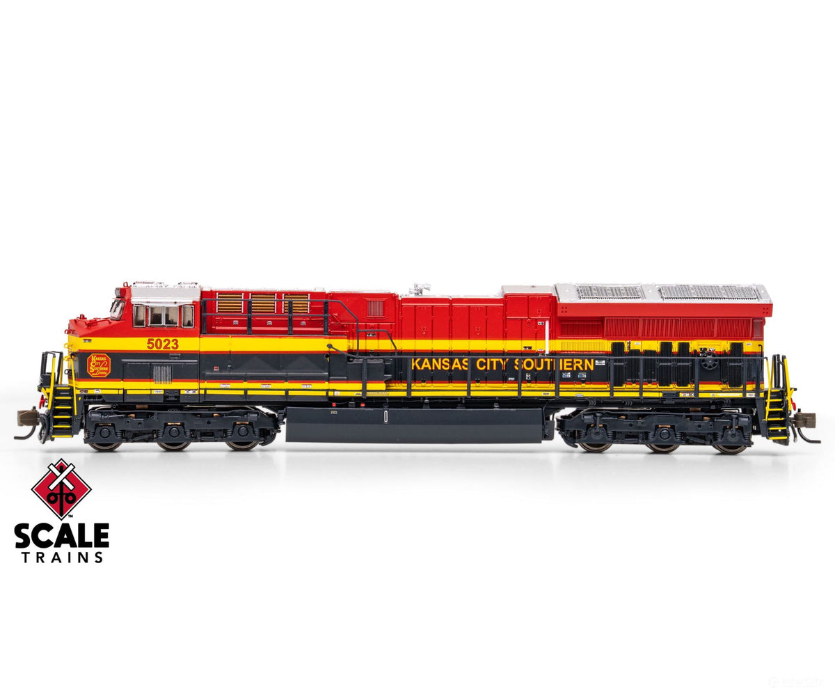 ScaleTrains SXT42529 Rivet Counter N Scale GE ET44AC Kansas City Southern/Belle 5020 DC/DCC Ready - Locomotives