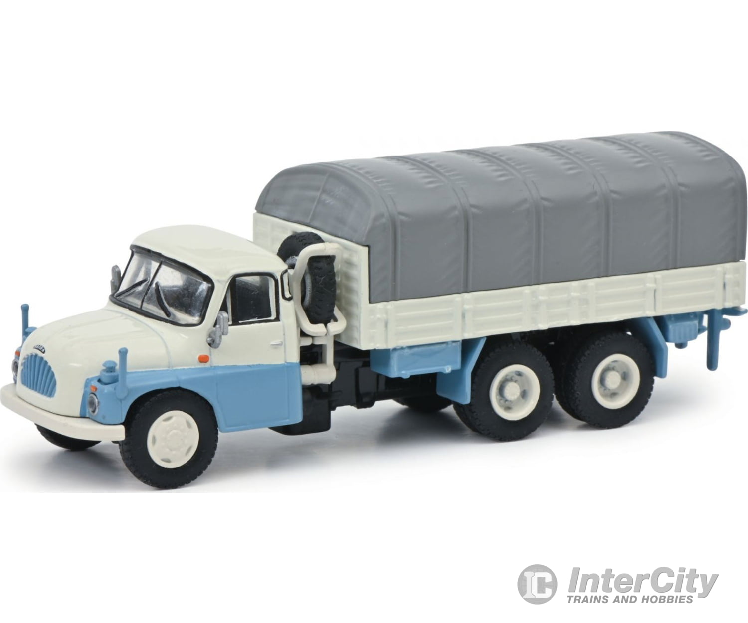 Schuco 452663000 Ho Tatra T148 Flatbed Truck Blue/White Cars & Trucks