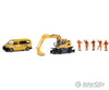 Schuco 452671400 Ho Track Construction Set Wiebe (Vw T5 + Liebherr Two-Way Excavator Of Figures)