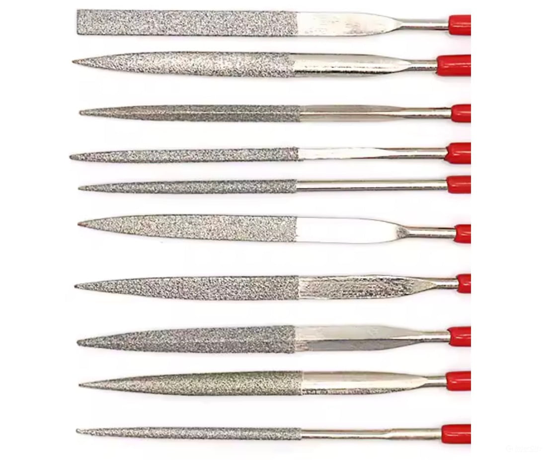 SEL Tools 180mm Large Hobby Diamond Needle File Set - 10 Files Tools