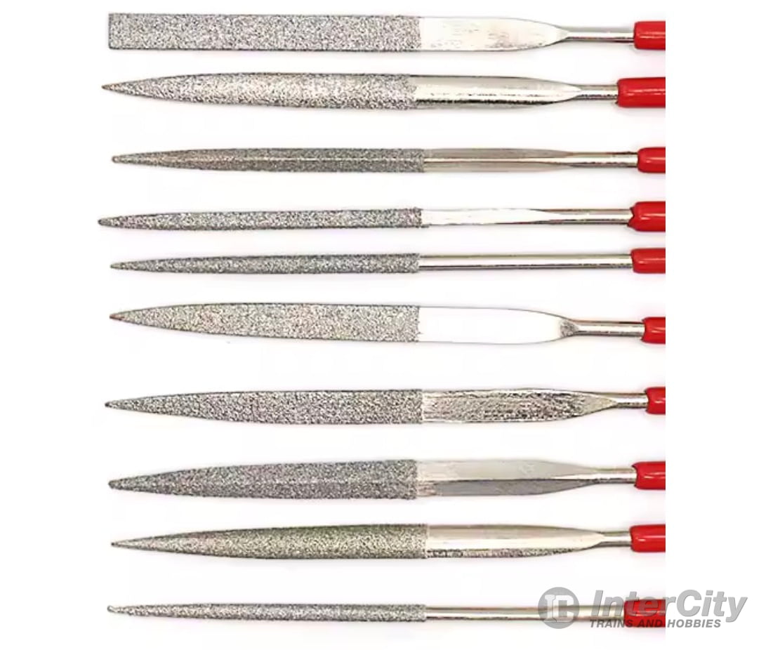 SEL Tools 180mm Large Hobby Diamond Needle File Set - 10 Files Tools